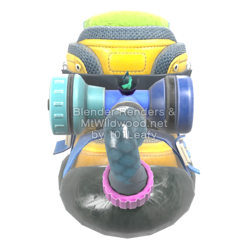 Splatoon Raiders Blast Boot 4 (Front) 3D Render