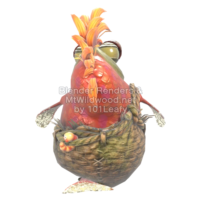 スプラトゥーン レイダース ボムドスコイ 1 (背面) 3Dモデル