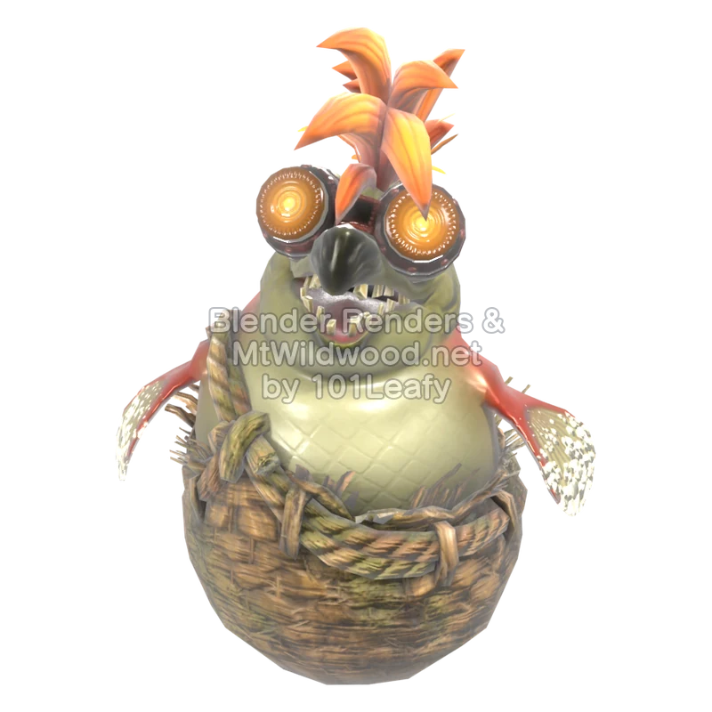 スプラトゥーン レイダース ボムドスコイ 1 (正面) 3Dモデル