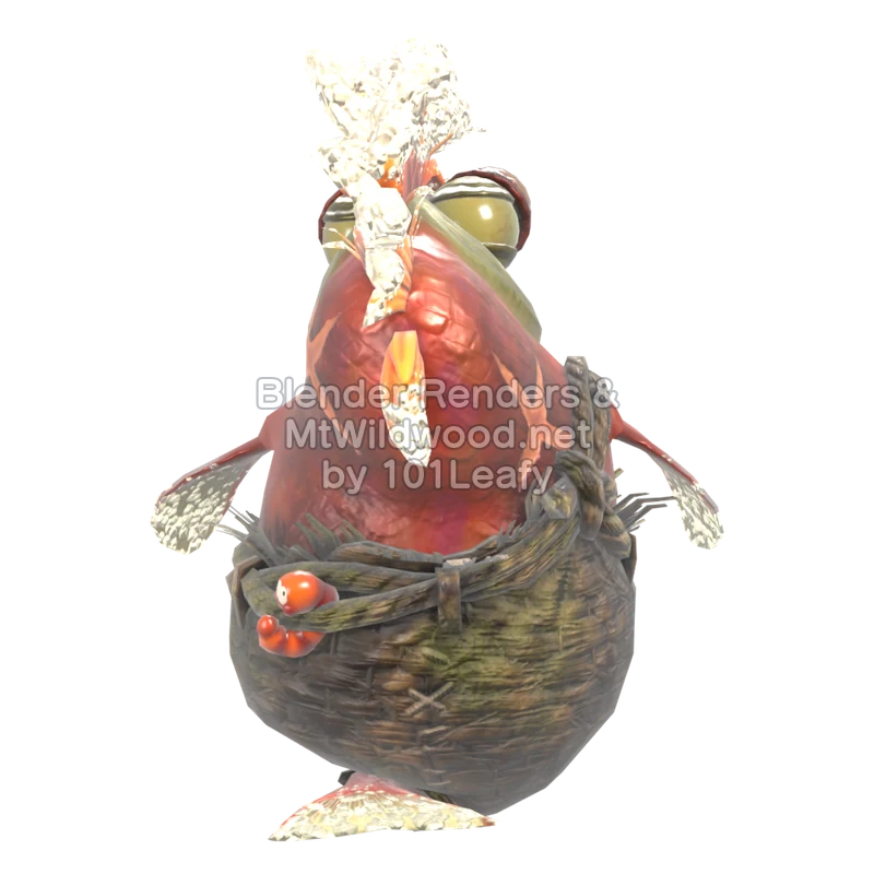 スプラトゥーン レイダース ボムドスコイ 2 (背面) 3Dモデル