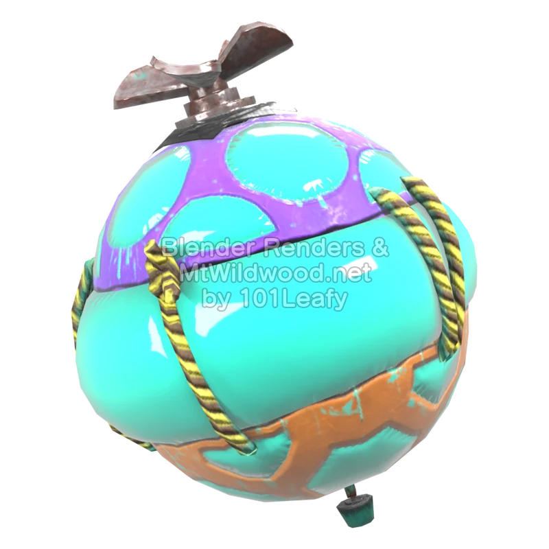 Splatoon Raiders Bombloons 1 (Back) 3D Render