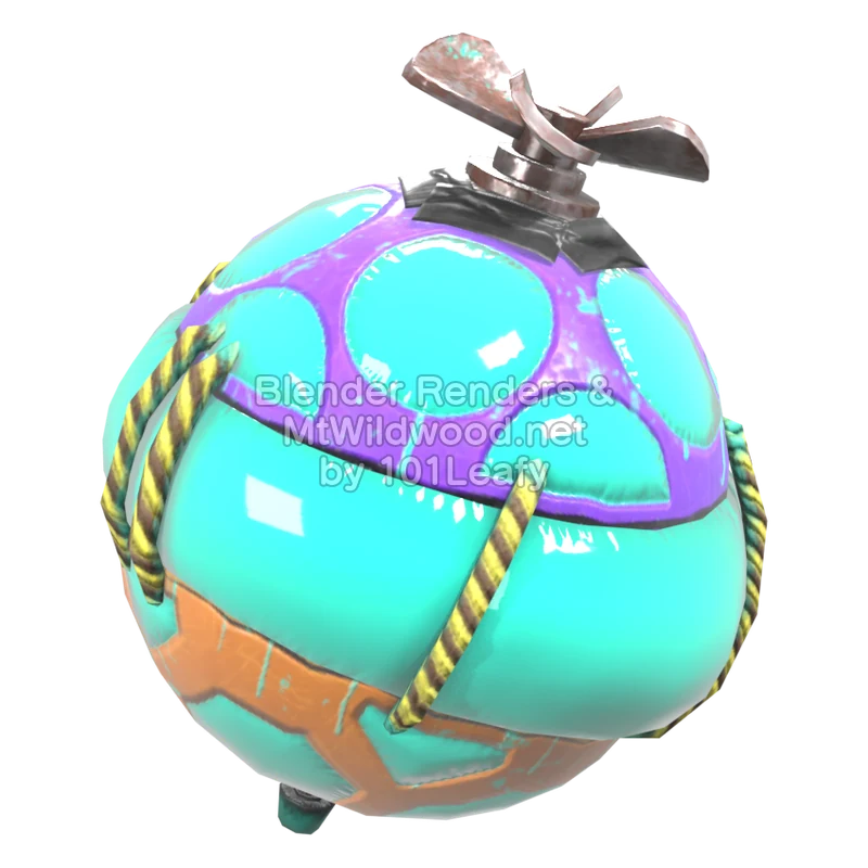 Splatoon Raiders Bombloons 1 (Front) 3D Render