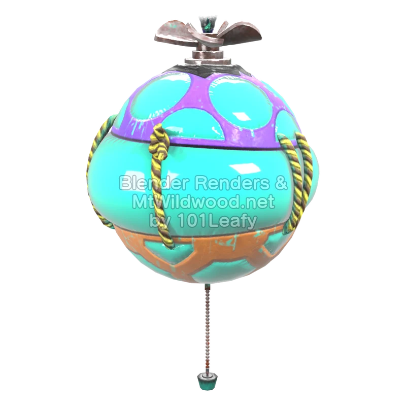 Splatoon Raiders Bombloons 2 (Back) 3D Render