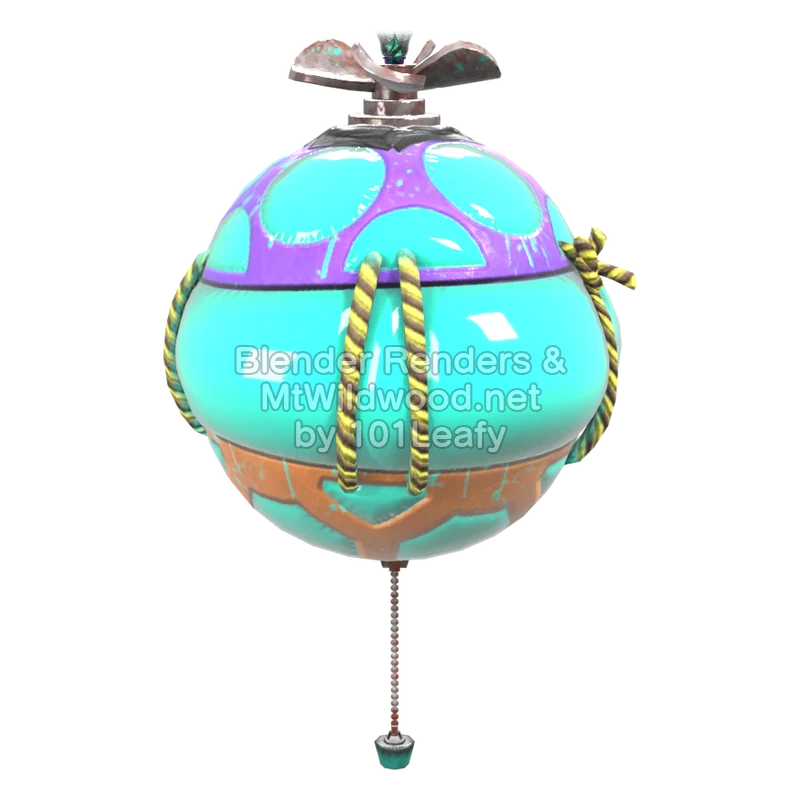 Splatoon Raiders Bombloons 2 (Side) 3D Render