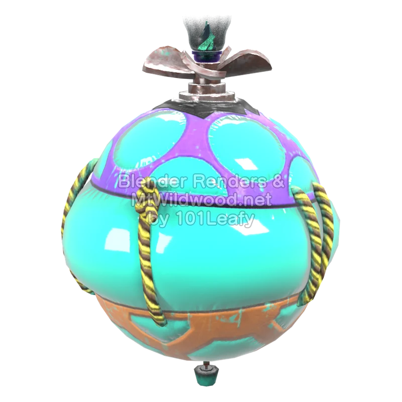 Splatoon Raiders Bombloons 3 (Back) 3D Render