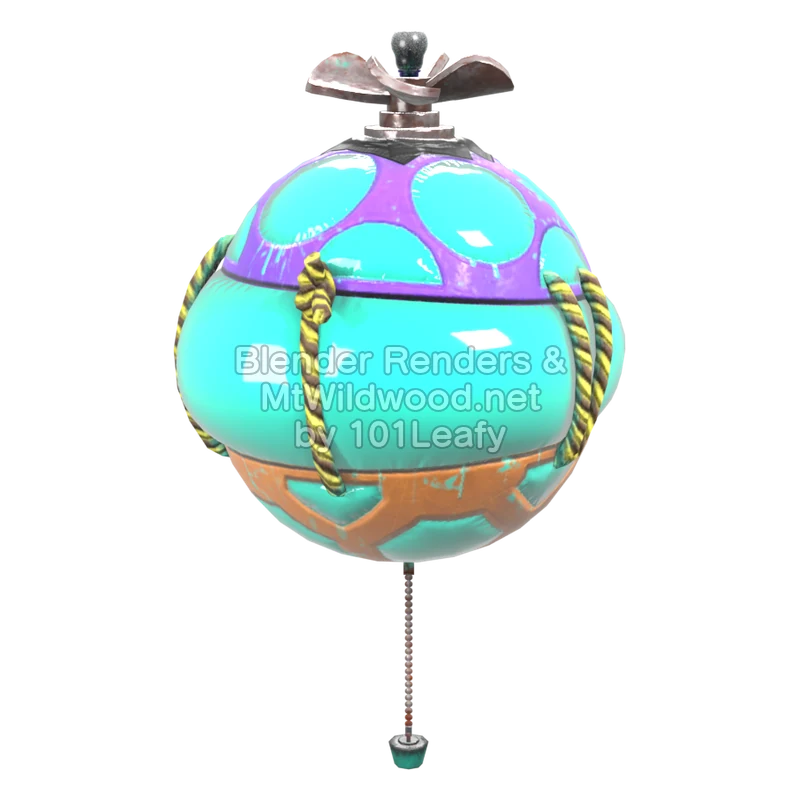 Splatoon Raiders Bombloons 4 (Back) 3D Render