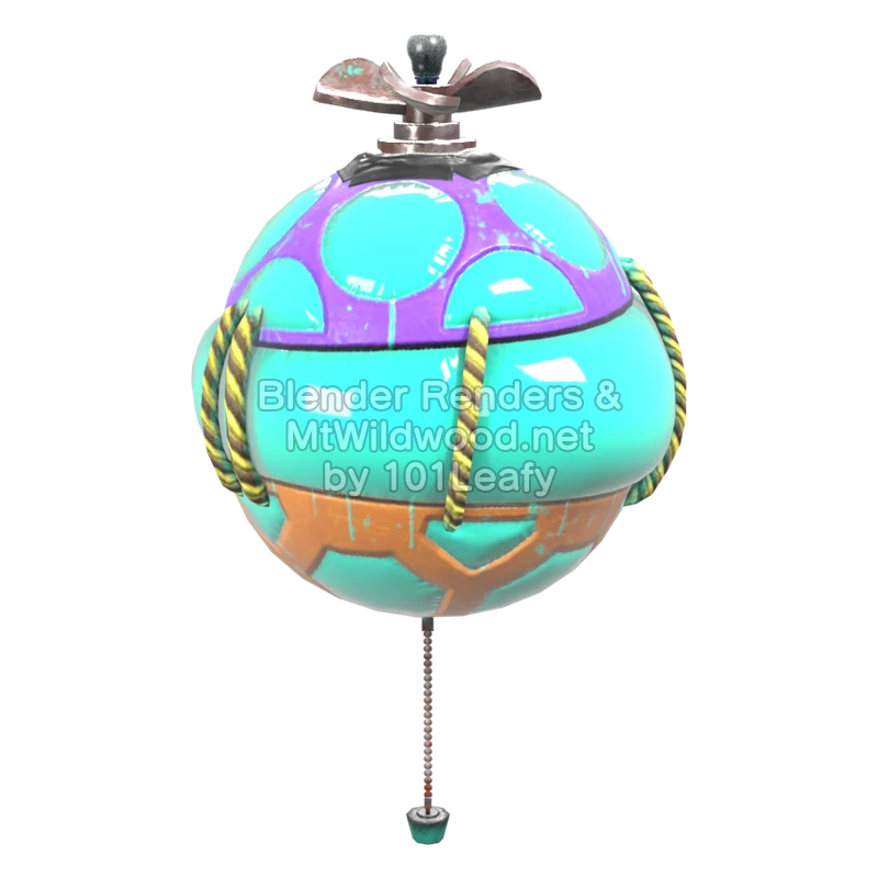 Splatoon Raiders Bombloons 4 (Front) 3D Render
