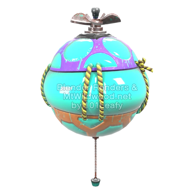 Splatoon Raiders Bombloons 4 (Side) 3D Render