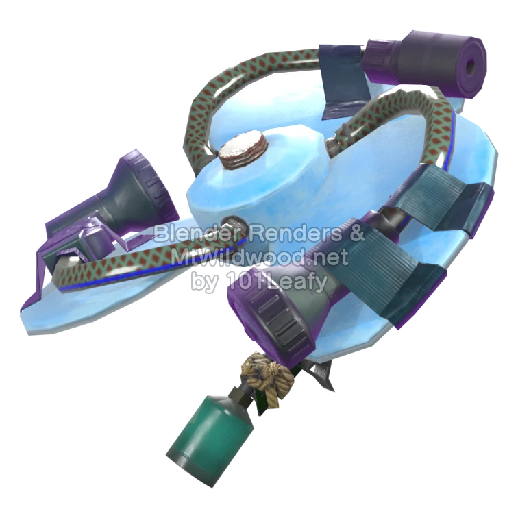 Splatoon Raiders Booyarang 1 (Back) 3D Render