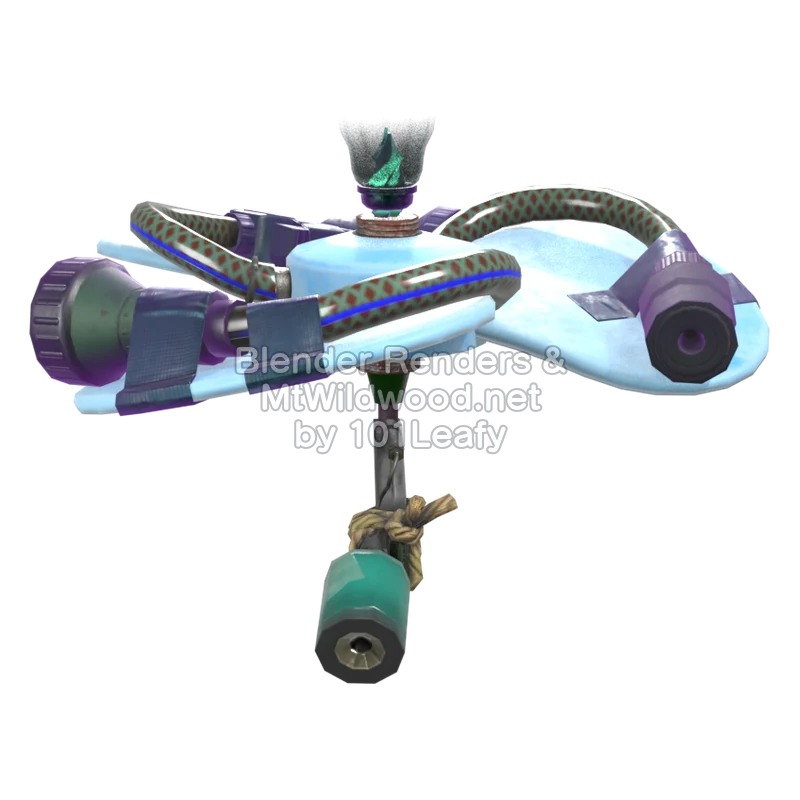 Splatoon Raiders Booyarang 2 (Back) 3D Render