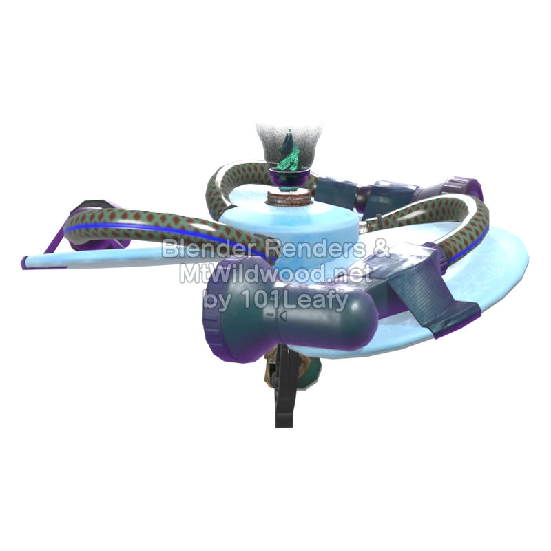 Splatoon Raiders Booyarang 2 (Front) 3D Render