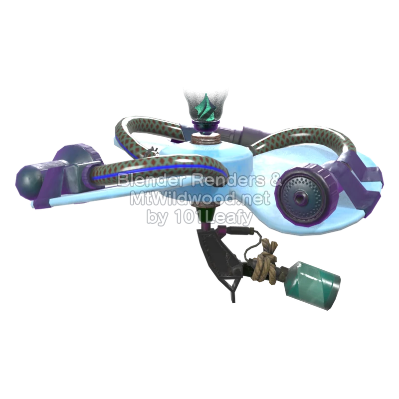 Splatoon Raiders Booyarang 2 (Side) 3D Render
