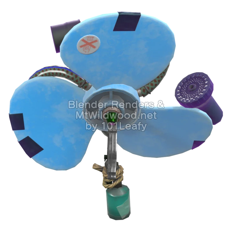 Splatoon Raiders Booyarang 3 (Back) 3D Render