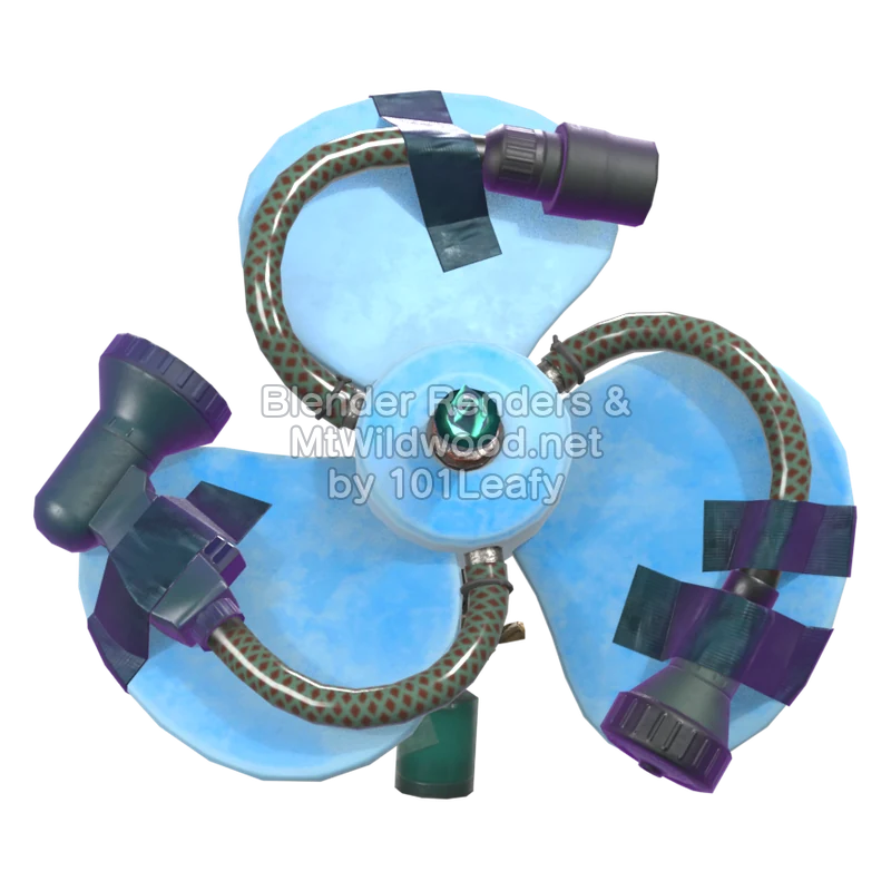 Splatoon Raiders Booyarang 3 (Front) 3D Render