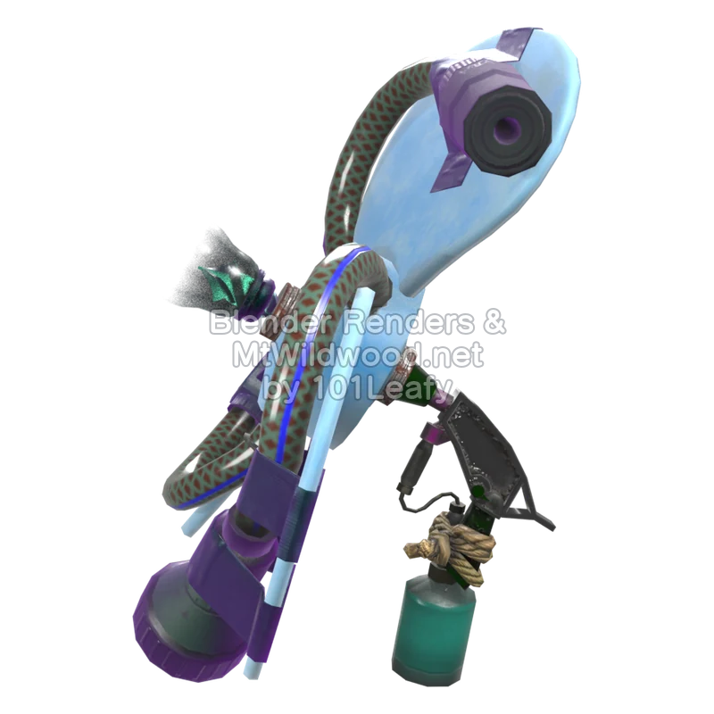 Splatoon Raiders Booyarang 3 (Side) 3D Render