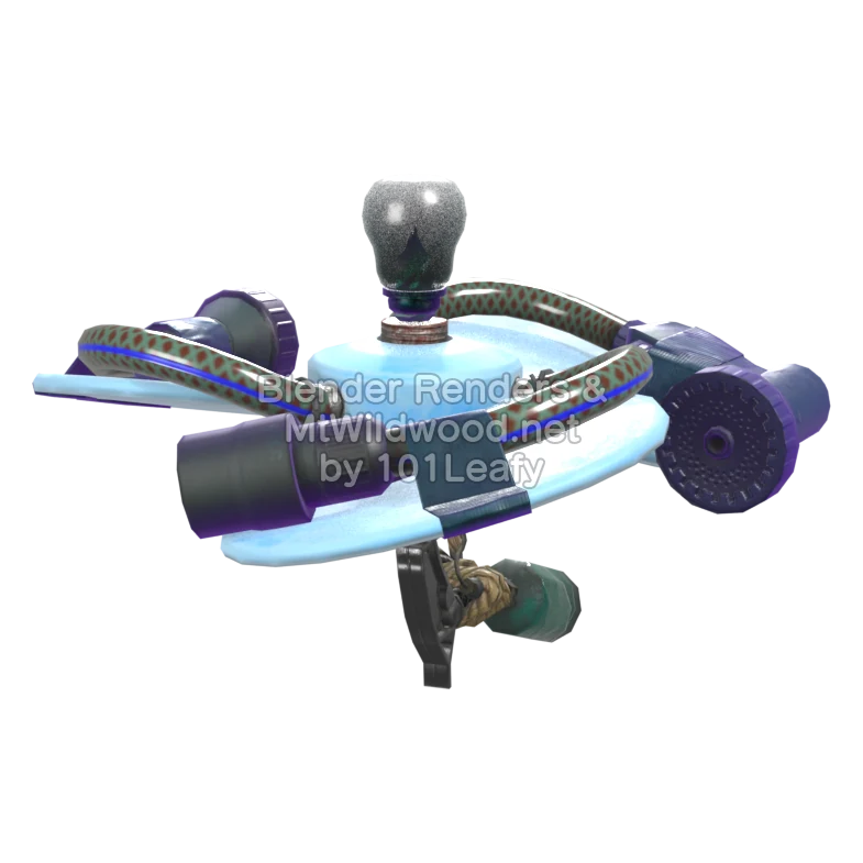 Splatoon Raiders Booyarang 4 (Front) 3D Render
