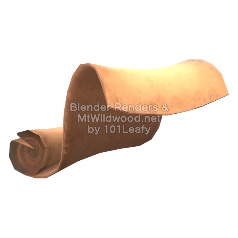 Splatoon Raiders Briny Scroll (Side) 3D Render