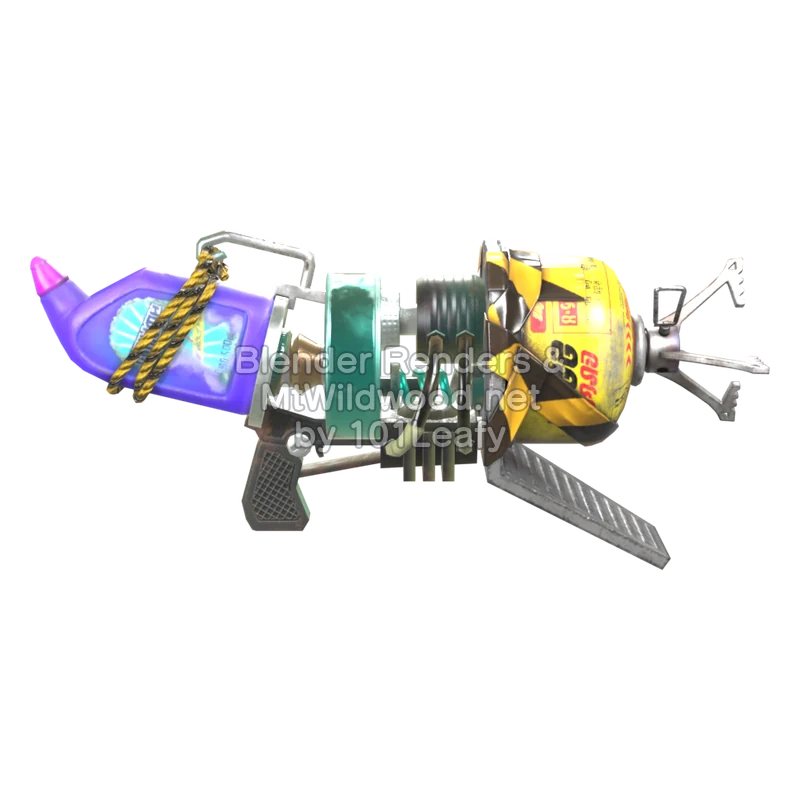 Splatoon Raiders Propan-Blaster (Hinten) 3D-Modell Splatoon Raiders Propan-Blaster (Hinten) 3D-Modell