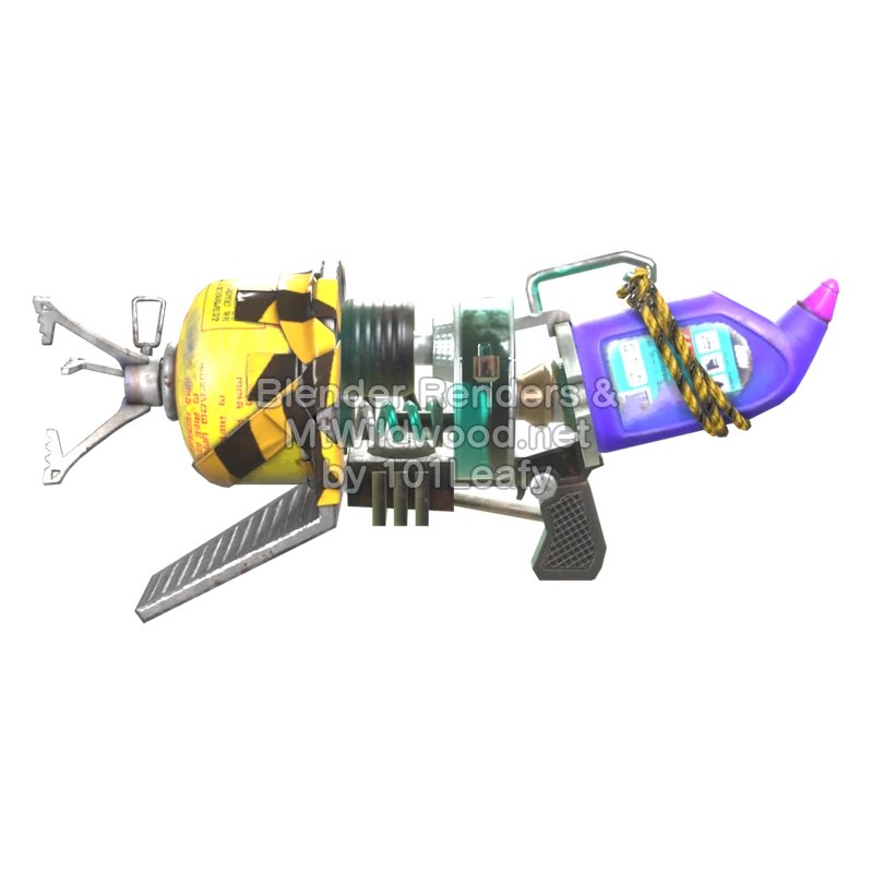 Splatoon Raiders Propan-Blaster (Vorne) 3D-Modell Splatoon Raiders Propan-Blaster (Vorne) 3D-Modell