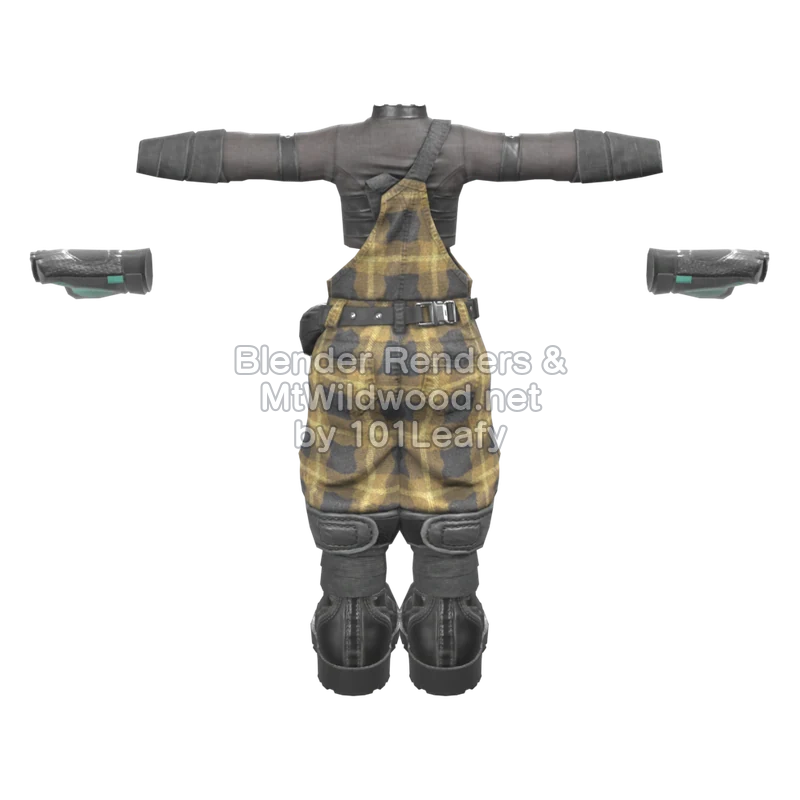 Splatoon Raiders Checkmate Punk 1 (Back) 3D Render Splatoon Raiders Checkmate Punk 1 (Back) 3D Render
