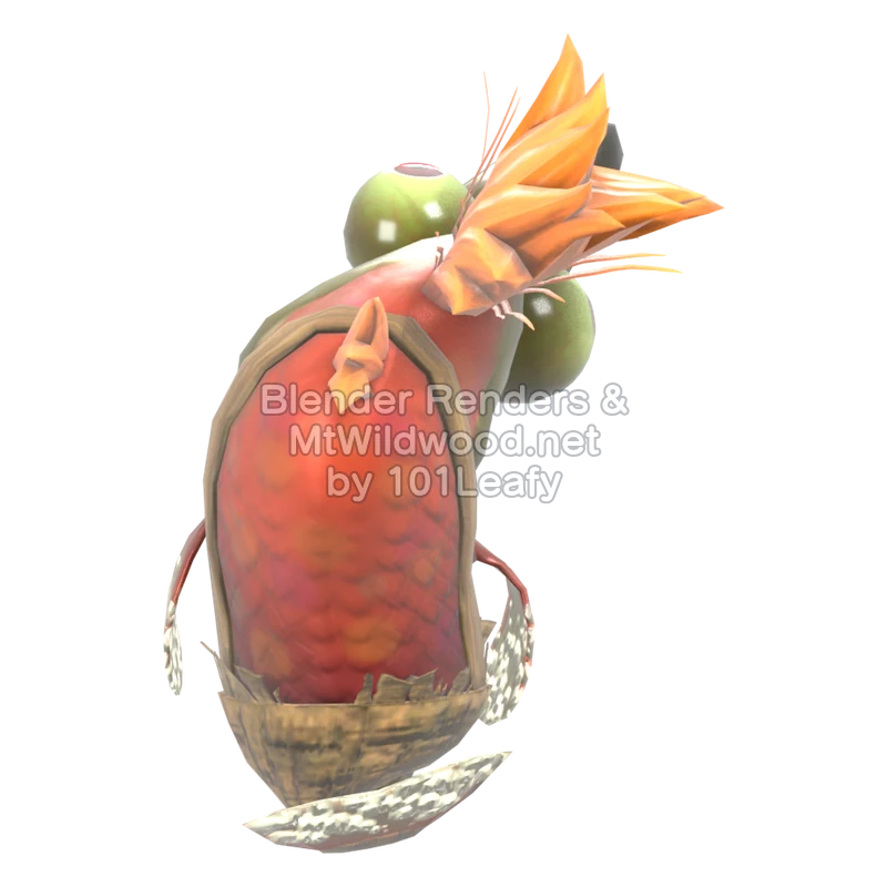 Splatoon Raiders Chum 1 (Back) 3D Render Splatoon Raiders Chum 1 (Back) 3D Render