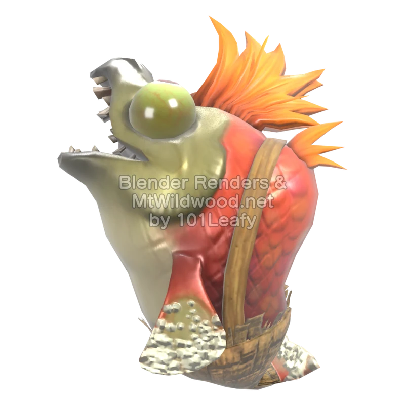 Splatoon Raiders Chum 1 (Side) 3D Render Splatoon Raiders Chum 1 (Side) 3D Render