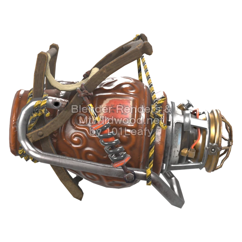 Splatoon Raiders Derramatic X cerámico (Espalda) Modelo 3D