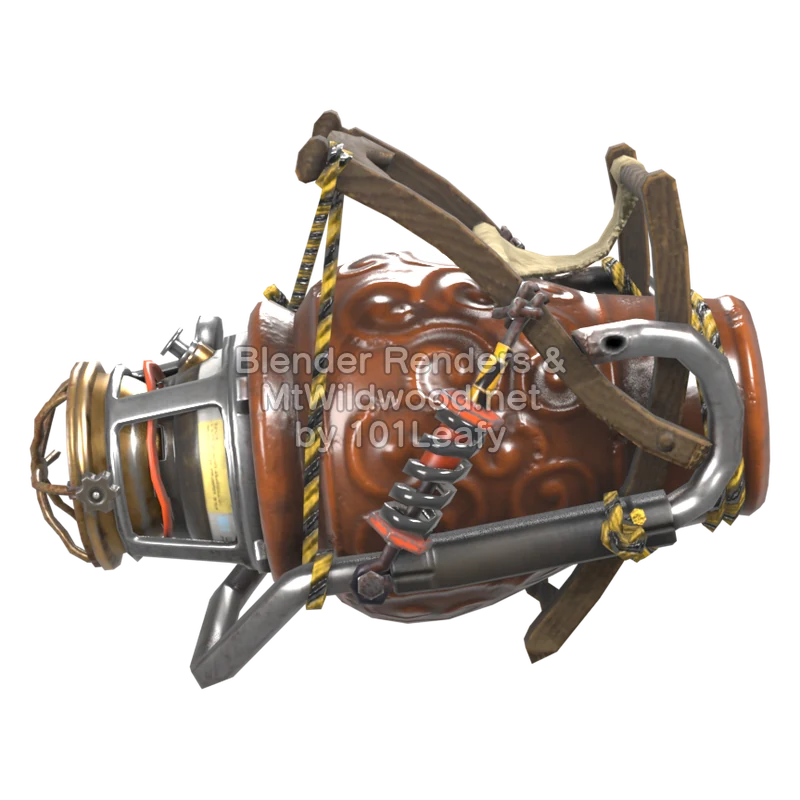 Splatoon Raiders Derramatic X cerámico (Frente) Modelo 3D