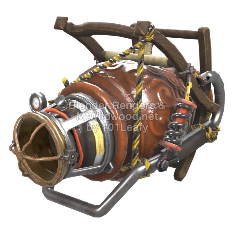 Splatoon Raiders Derramatic X cerámico (Lado) Modelo 3D