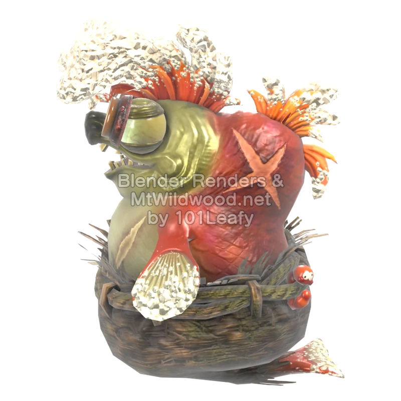 Splatoon Raiders Cohock 2 (Side) 3D Render Splatoon Raiders Cohock 2 (Side) 3D Render