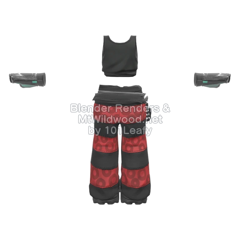 Splatoon Raiders Crimson Punk 1 (Back) 3D Render