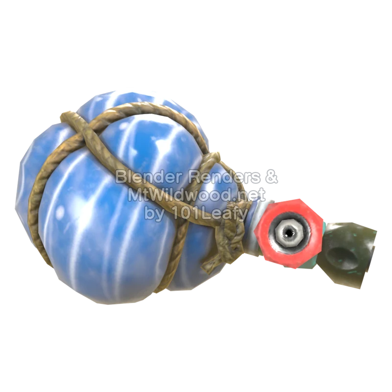 Splatoon Raiders Dash Bomb 1 (Back) 3D Render Splatoon Raiders Dash Bomb 1 (Back) 3D Render