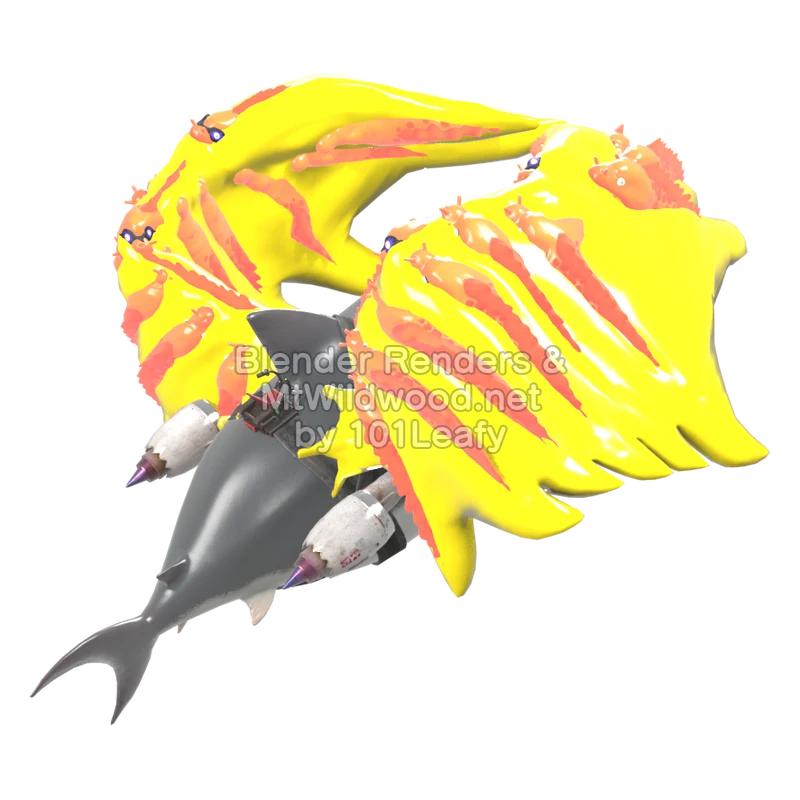 Splatoon Raiders Deep Cut (Back) 3D Render