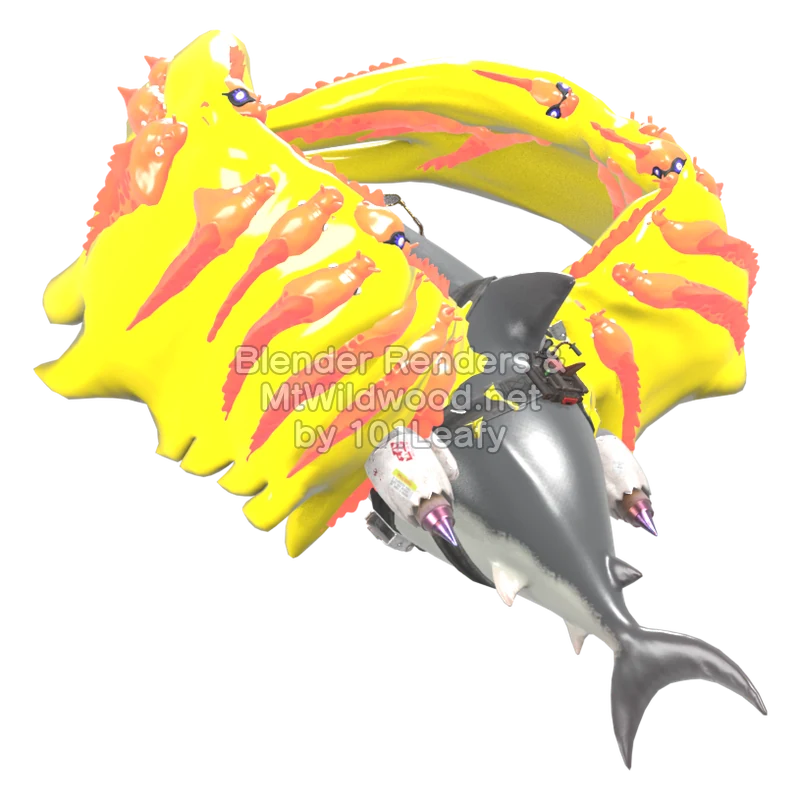 Splatoon Raiders Deep Cut (Side) 3D Render