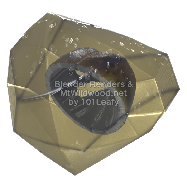 Splatoon Raiders Drizzler's Mask (Back) 3D Render
