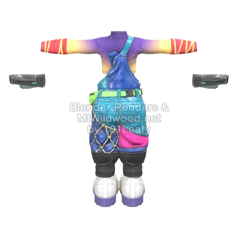 Splatoon Raiders Dusk Avant-Garde 1 (Back) 3D Render