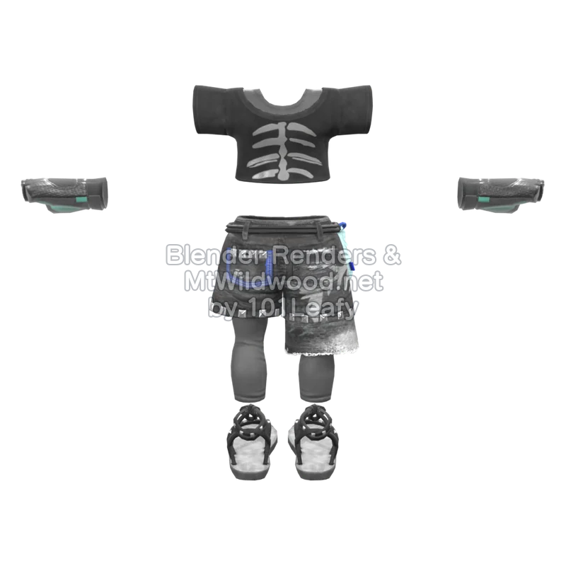 Splatoon Raiders Fishbone Punk 1 (Back) 3D Render Splatoon Raiders Fishbone Punk 1 (Back) 3D Render