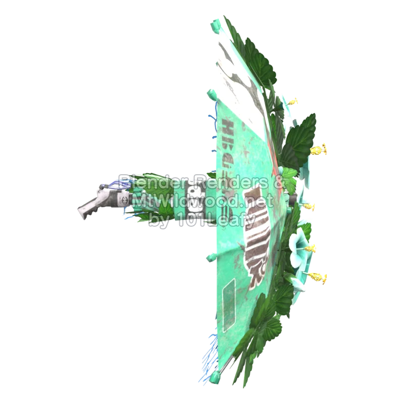 Splatoon Raiders Blumen-Pluviator (Hinten) 3D-Modell Splatoon Raiders Blumen-Pluviator (Hinten) 3D-Modell