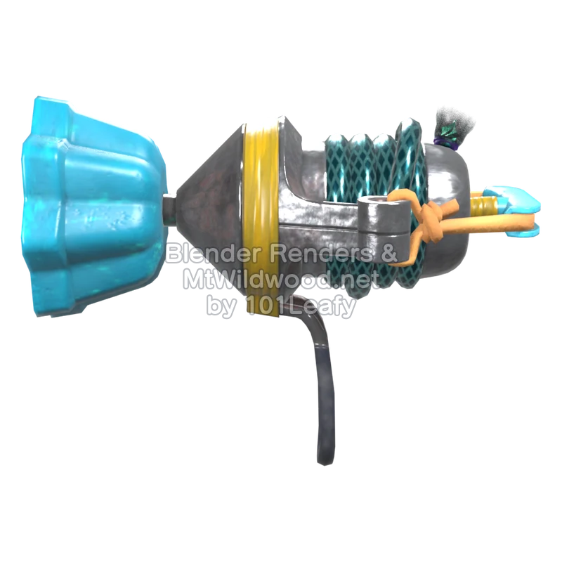 Splatoon Raiders Flywire 3 (Side) 3D Render