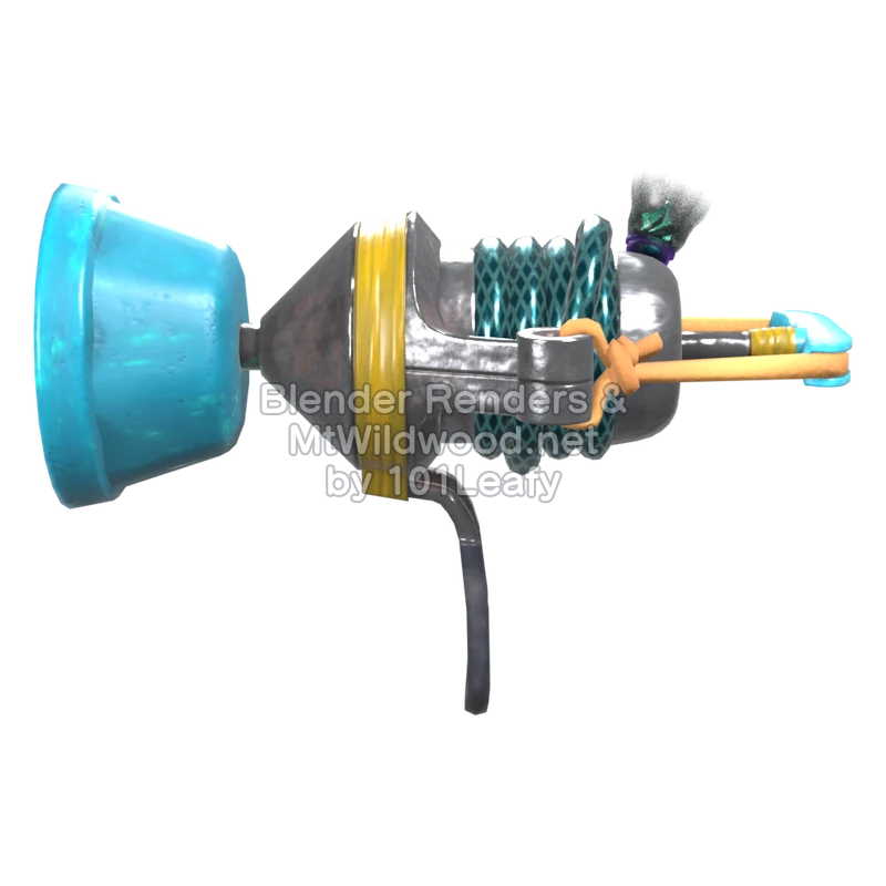 Splatoon Raiders Flywire 4 (Side) 3D Render