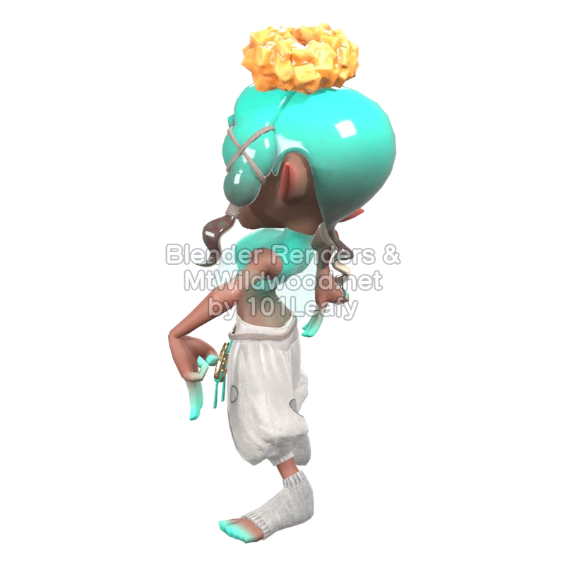 Splatoon Raiders Frye 1 (Side) 3D Render