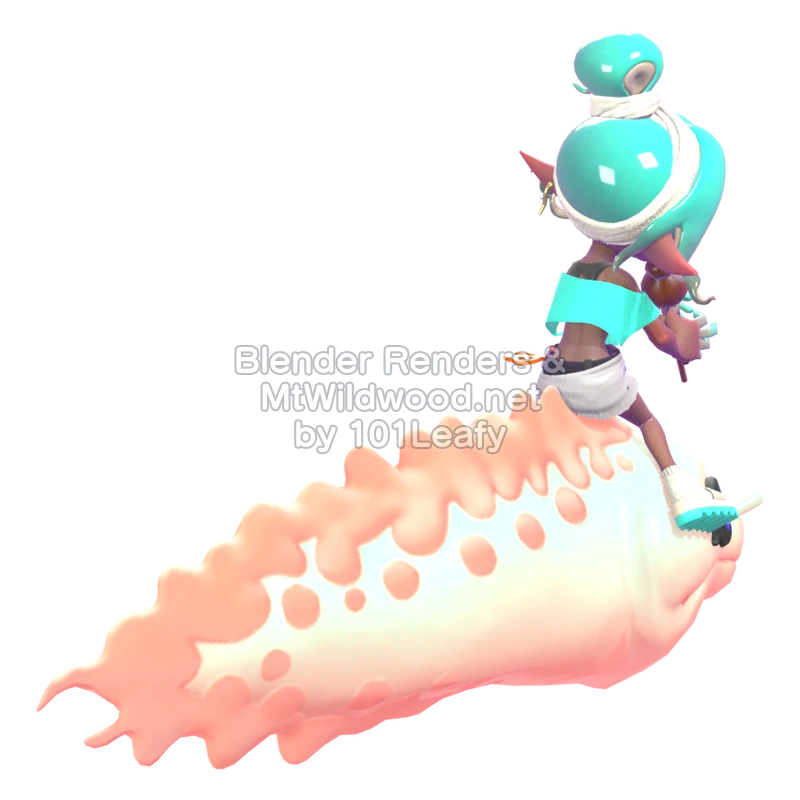 Splatoon Raiders Frye 2 (Back) 3D Render