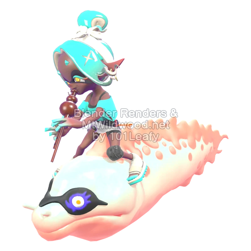 Splatoon Raiders Frye 2 (Front) 3D Render