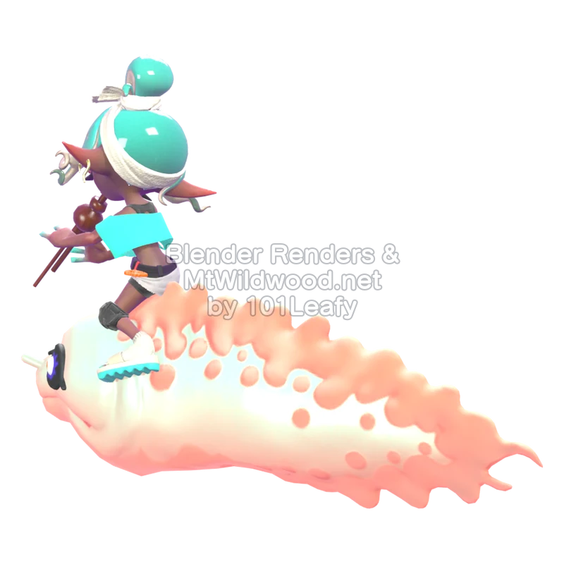 Splatoon Raiders Frye 2 (Side) 3D Render