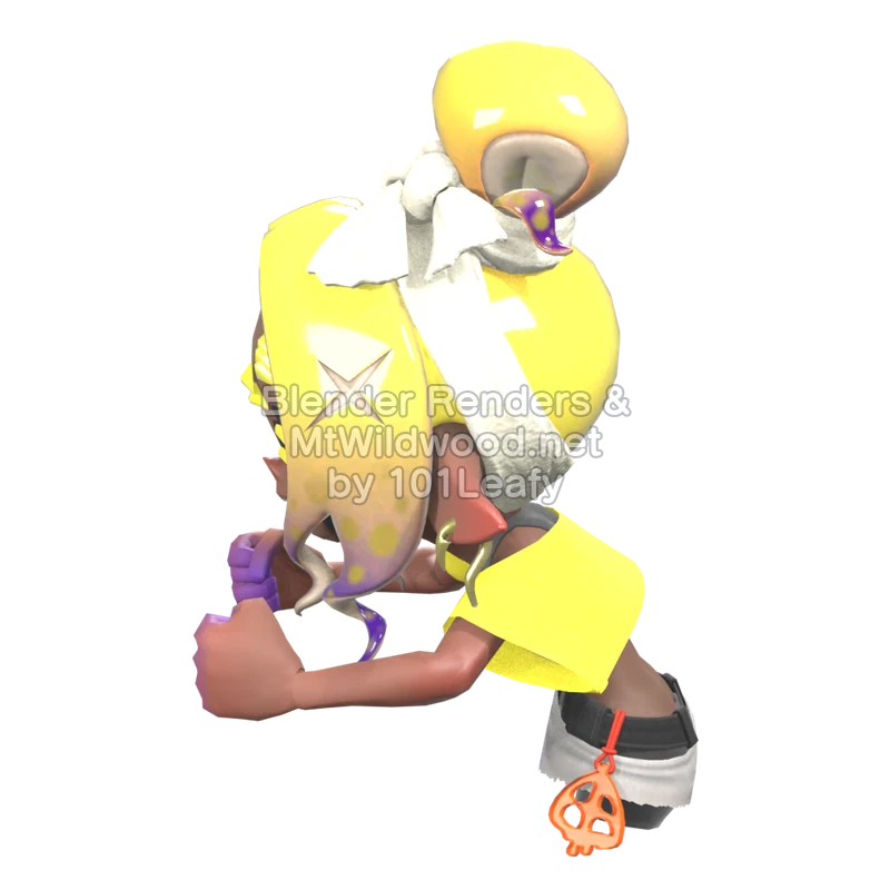 Splatoon Raiders Frye 3 (Side) 3D Render