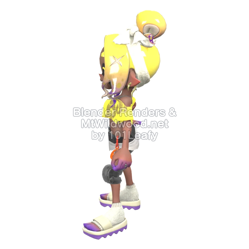 Splatoon Raiders Frye 4 (Side) 3D Render
