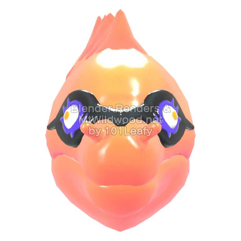 Splatoon Raiders Frye 6 (Front) 3D Render