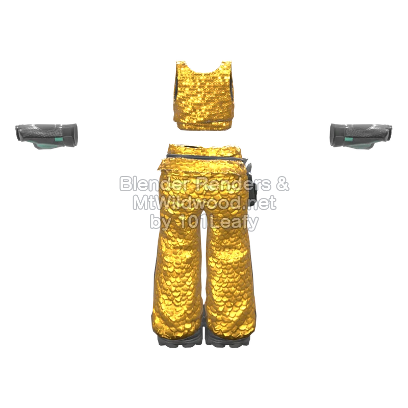 Splatoon Raiders Golden Fever 1 (Back) 3D Render Splatoon Raiders Golden Fever 1 (Back) 3D Render