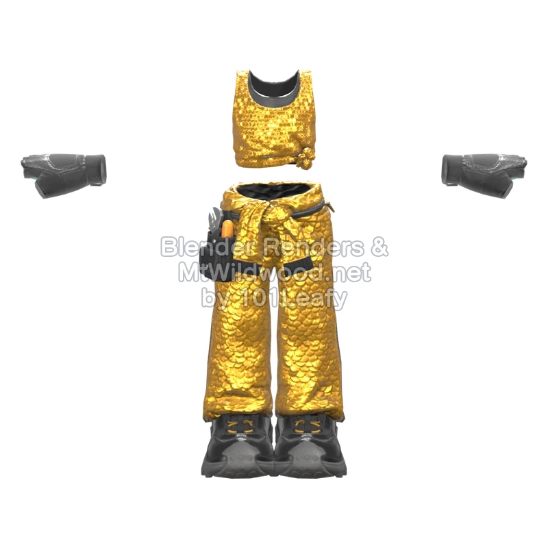 Splatoon Raiders Golden Fever 1 (Front) 3D Render Splatoon Raiders Golden Fever 1 (Front) 3D Render