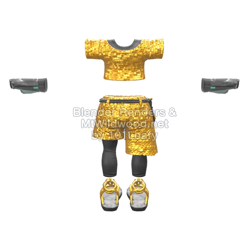 Splatoon Raiders Golden Flash 1 (Back) 3D Render
